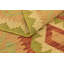 Tapis en laine rouge/vert 3 pi 2 po x 4 pi 10 po one-of-kind à la main-noué la new age Elland