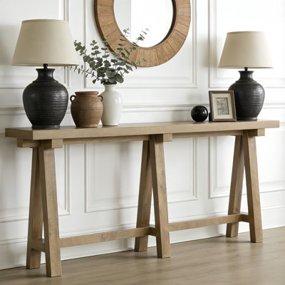 Canapé extra long de 70,86 po Farmhouse - Console rustique pour vestibule et salon