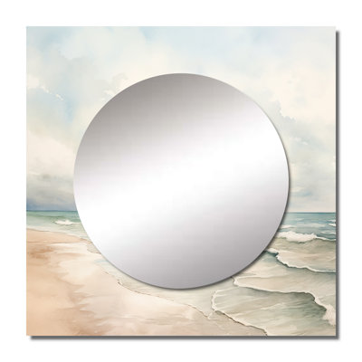 Miroir mural de couleur douce pour la plage, horizon Horizon IV