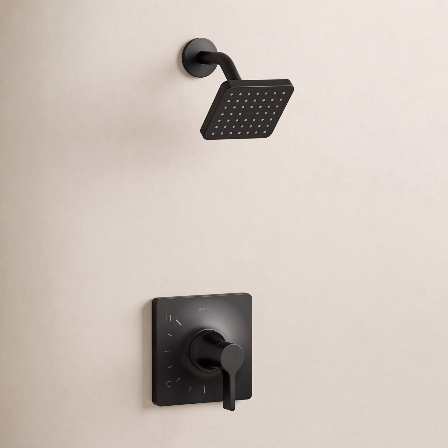 Venza Rite-Temp 1.75 GPM Shower Trim Set, Matte Black