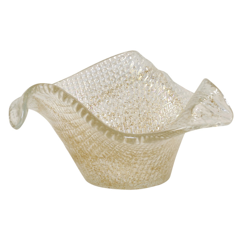 Bol Atena - doré transparent - 10,62 po x 10,62 po x 5,5 po