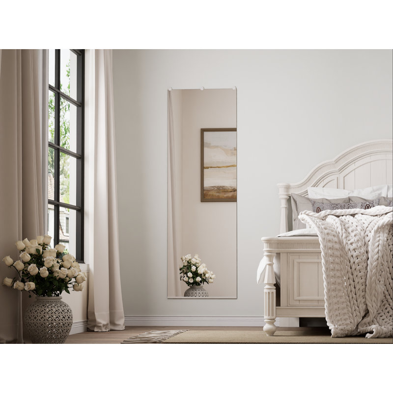 Miroir mural rectangulaire en métal, 65 po x 22 po