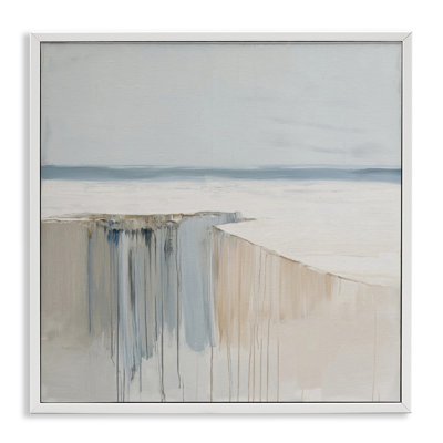 Precipice Neutral Abstraction Framed Giclee, design by Svetlana Aleynikova
