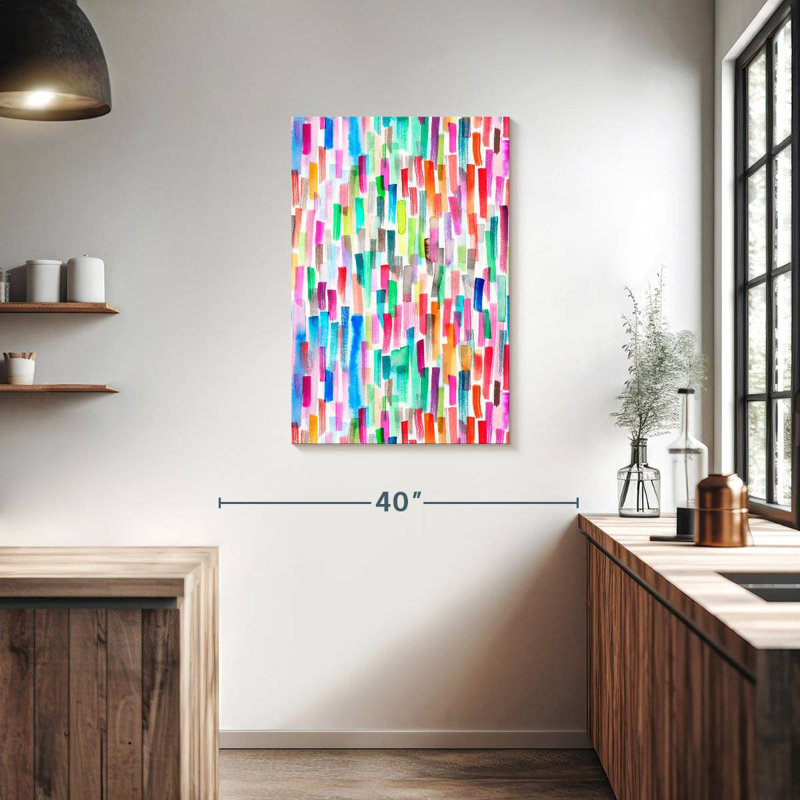 Avery Colorful Brushstrokes Multicolored, 36" H x 24" W