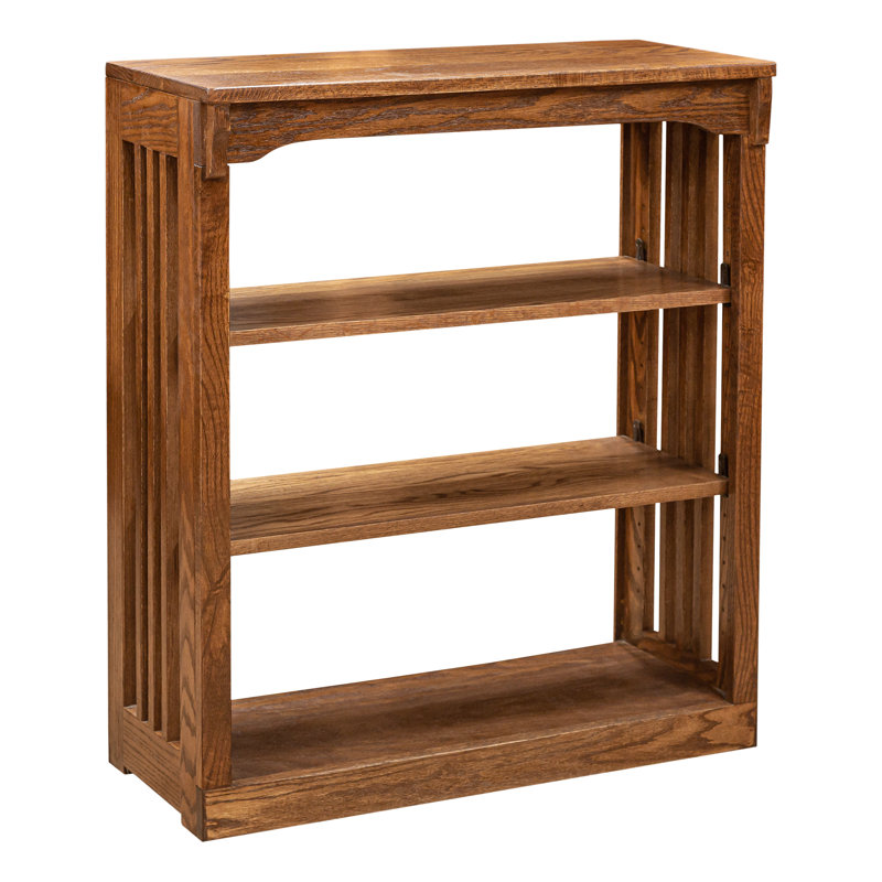 Bookcase, (2 Shelves) 36" H x 30" W x 13.5" D, Mission Cherry