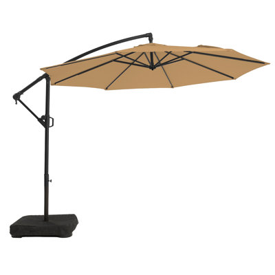 10' Octagon Cantilever Umbrella with Weighted Base