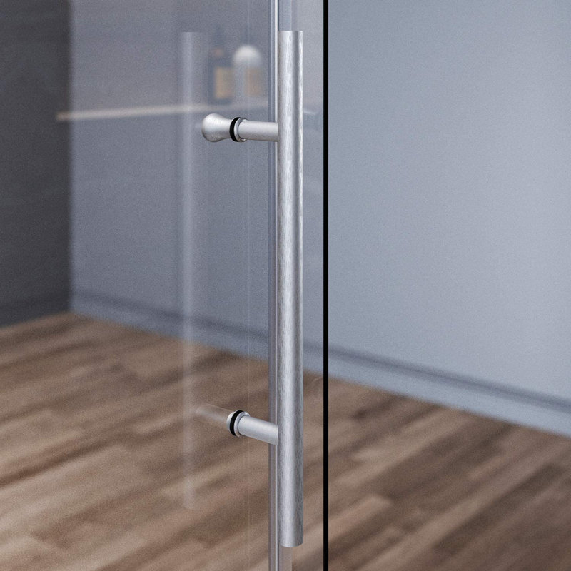 Cabine de douche rectangulaire sans cadre l 60 po x P 34 po x H 72 po