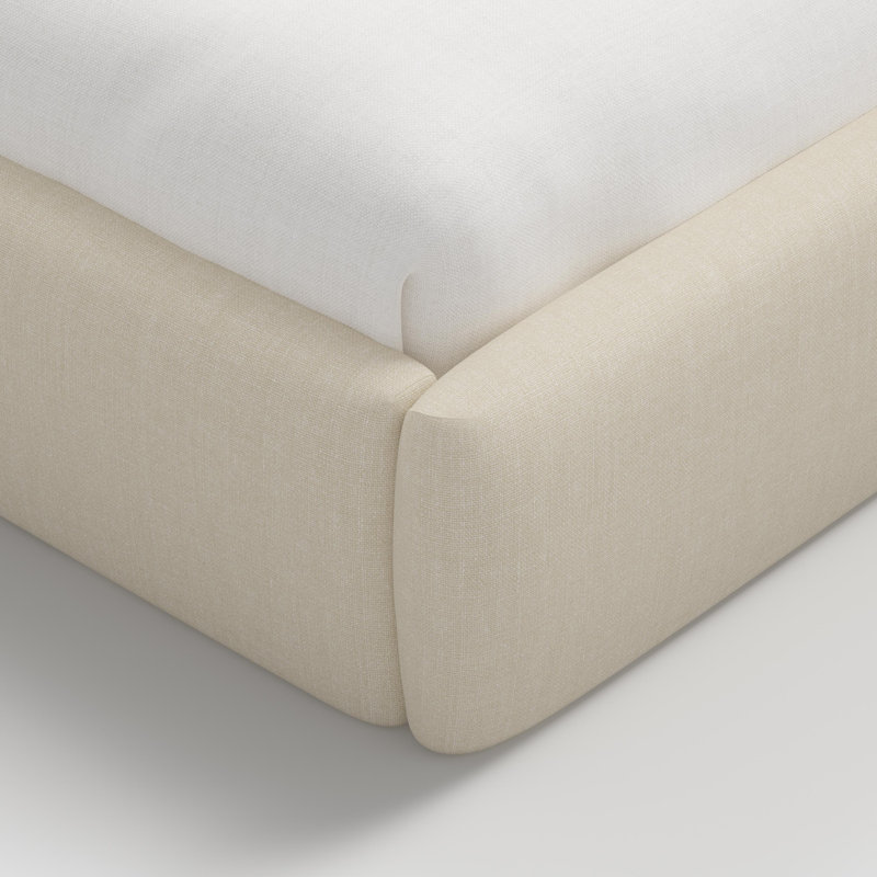 Perigold Upholstered Bed, Cream, Full