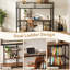 Zebedee Metal Loft Bed with Desk and Shelves, Space - Saving Multifunctional Bed Frame
