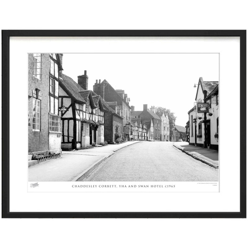 Chaddesley Corbett, YHA And Swan Hotel C1965 by Francis Frith - Single Picture Frame Print, 45cm H x 60cm W x 2.3cm D