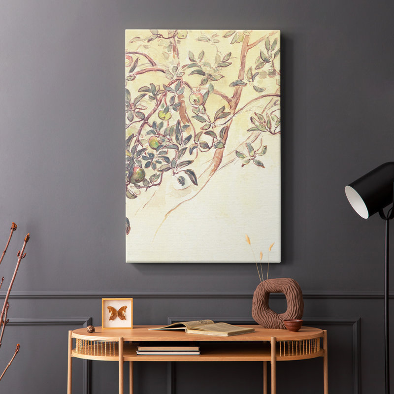 Motif floral rétro CCxxiii - galerie Cavas, H 60 po x l 40 po