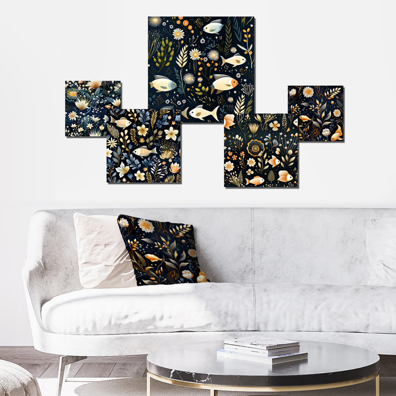 Rizzi - Ensemble d'art mural abstrait de 5