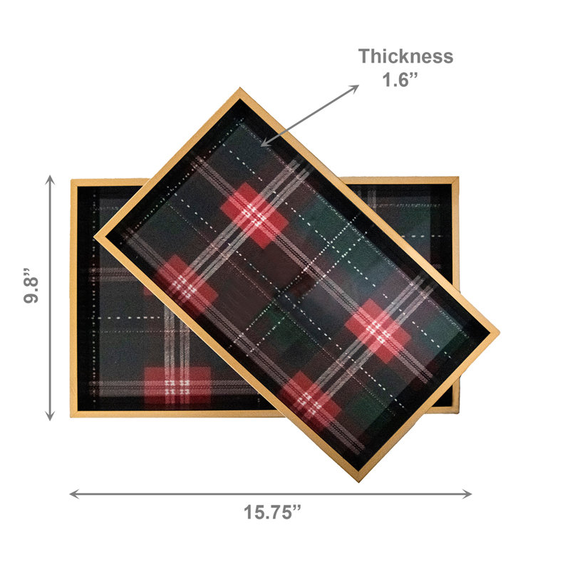 Ensemble de 2 rectangulaires rectangulaires