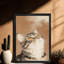 Black Framed Vintage Cute kitten Wall Art Ink painting Style Framed Prints-792770475