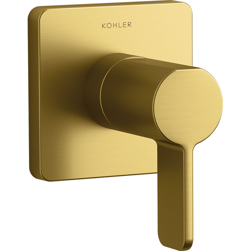 Parallel Transfer Valve Trim, Vibrant Brushed Moderne Brass