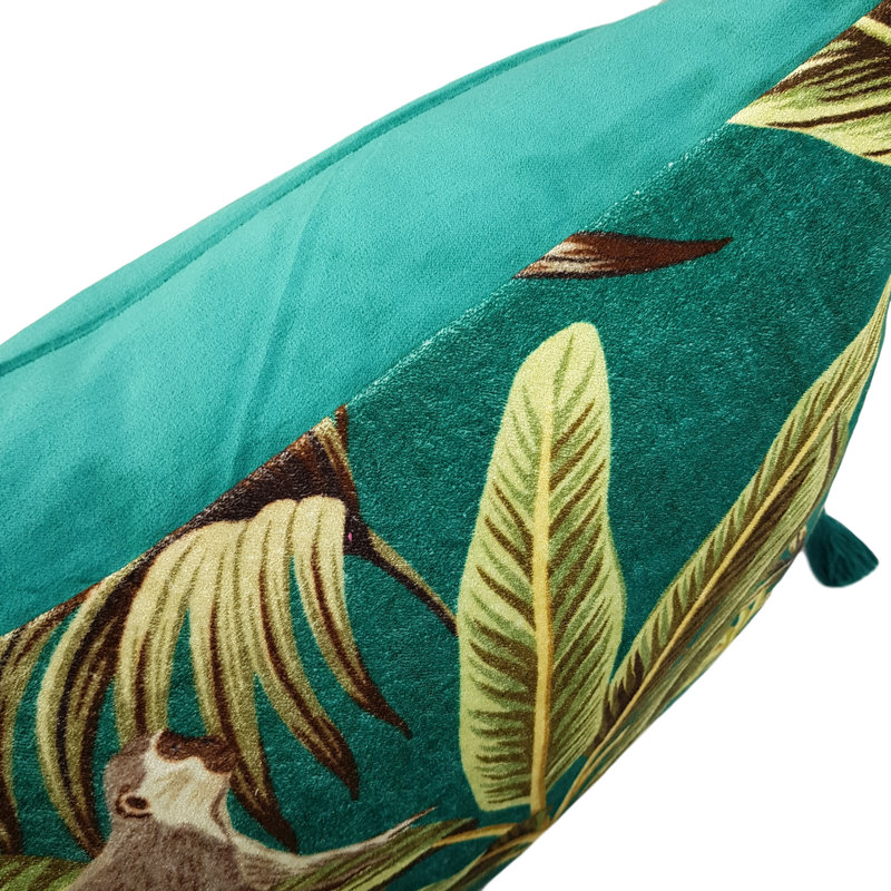 Jester Animal Print Green Square Cushion