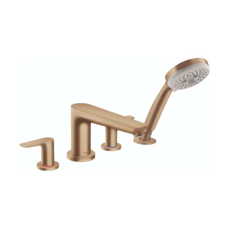 71744701 Talis E Double Handle Deck Mounted Roman Tub Faucet, Brushed Bronze