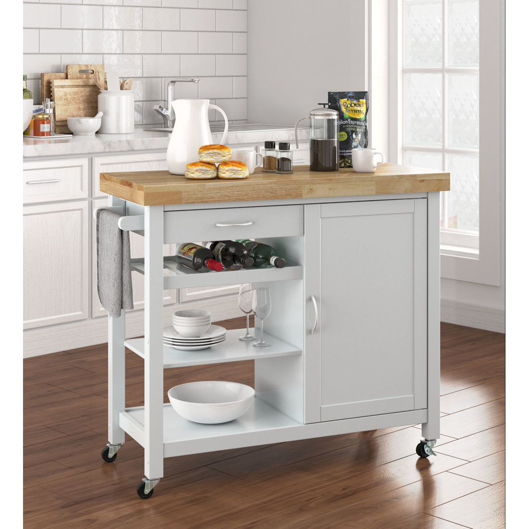 Denver ClickDecor Denver Island Kitchen Rolling Bar Cart on Wheels ClickDecor