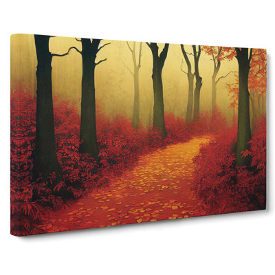 Painting Of An Autumn Forest Vol.6 - Wrapped Canvas