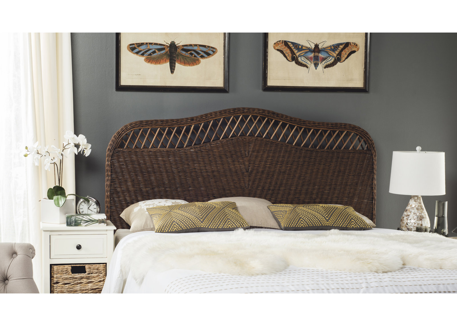 Almus Headboard, Full, Brown