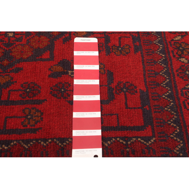Tapis unique en laine noué à la main 5 pi 1 po x 6 pi 5 po nouvel âge Monny