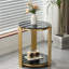 Table basse en verre trempé cannelé Modern Glam-1013692433