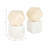 Modern Stone and Marble Geometric Sculptural Bookends with Glam Accents - Set of 2-1854904744
