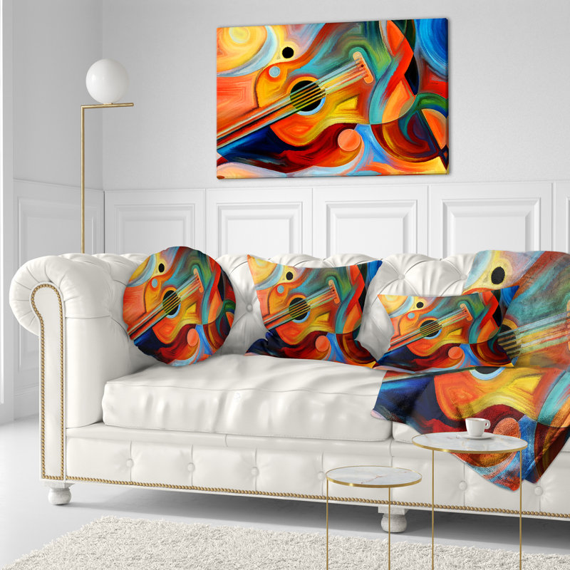 «Music and Rhythm - Abstract», reproduction d'art sur toile encadrée, H 20 po x l 40 po, Toile tendue, Ne s’applique pas
