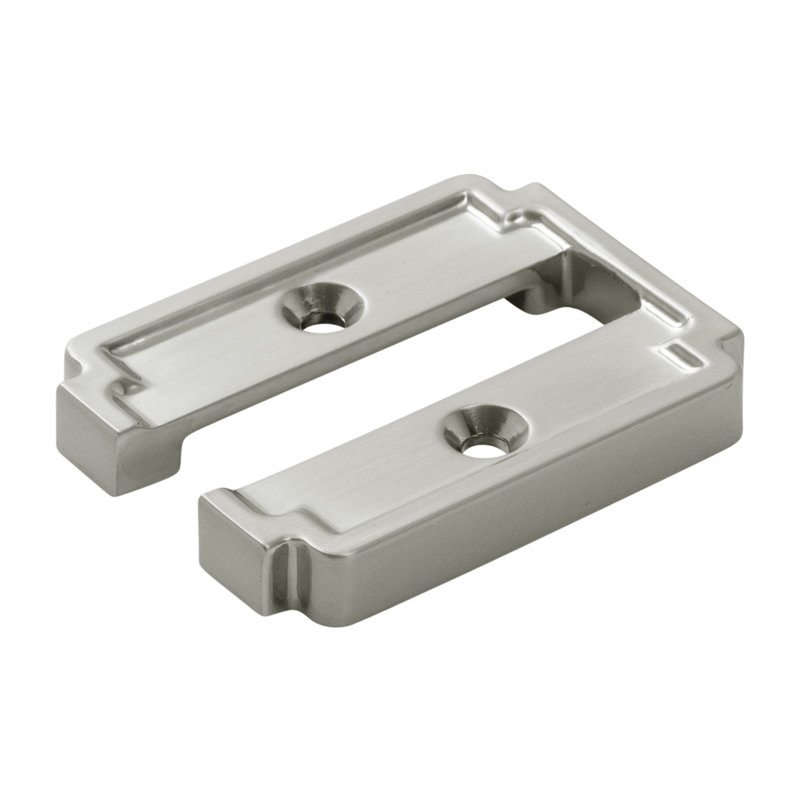 Coventry Collection Hook Backplate 1 Inch Center to Center, Satin Nickel