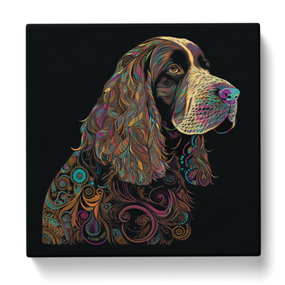 Cocker Spaniel Paisley Art - Print