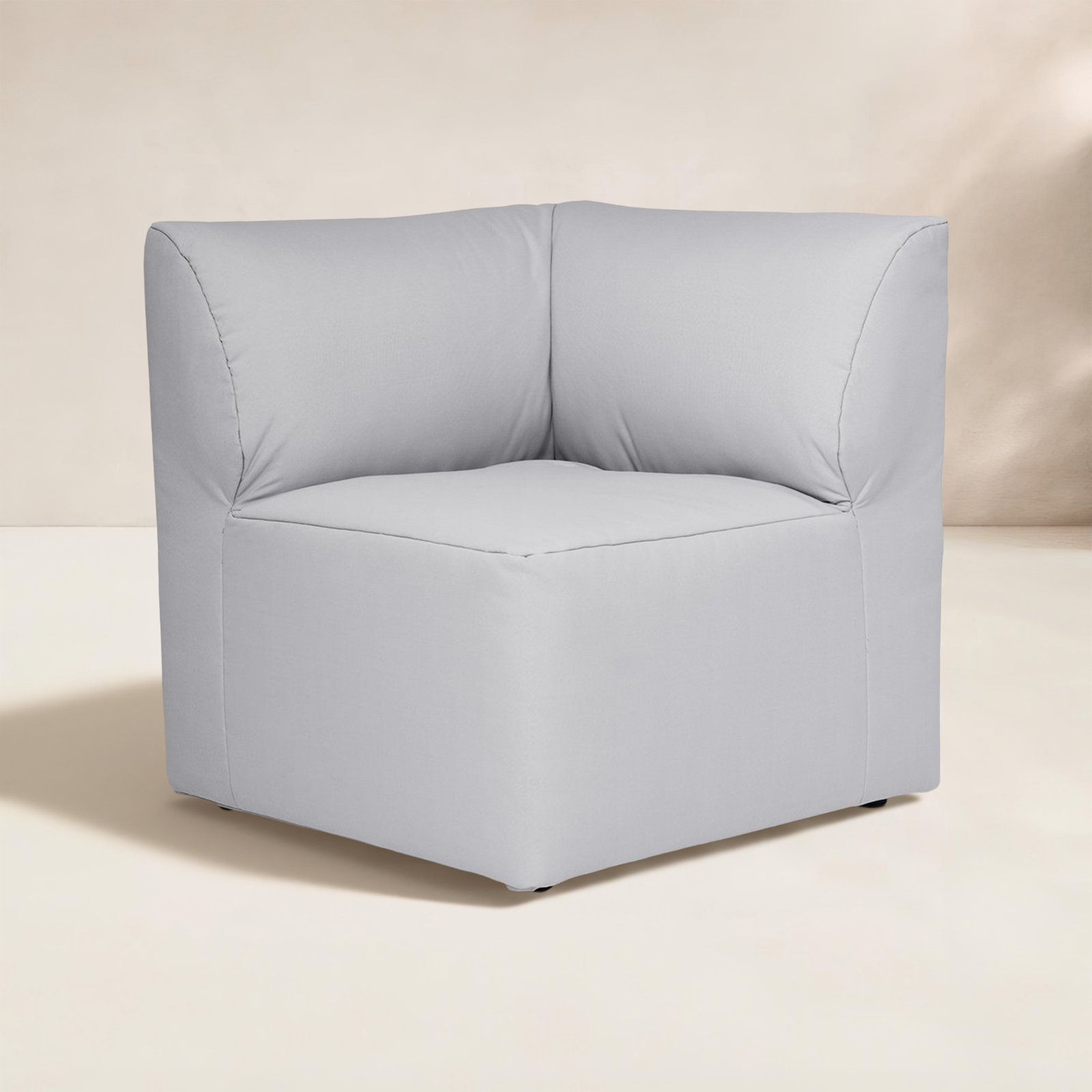 Patio Lounge Chair, Light Gray