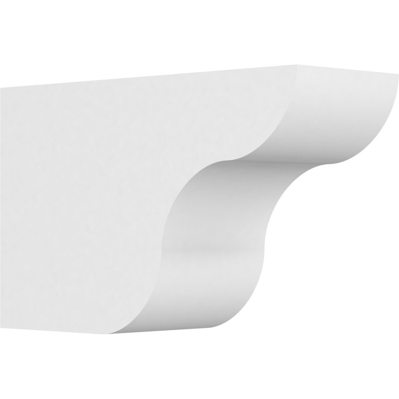 6"W x 10"H x 16"L Standard Carmel Architectural Grade PVC Rafter Tail, 10"H x 6"W x 16"D
