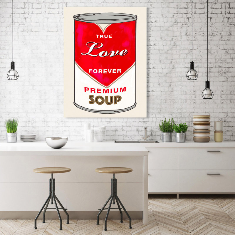 Love Soup by Carlos Beyon - Wrapped Canvas Print, 70cm H x 50cm W x 4cm D