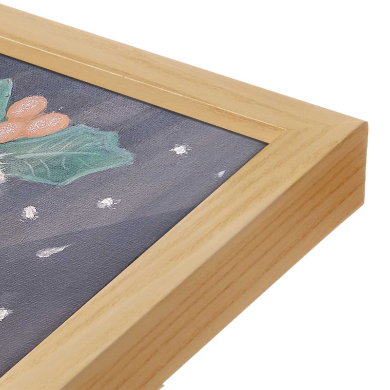 «Santa Portrait» par Ashley Justice, reproduction d'art, L 30 x H 40, Tanné, Impression encadrée