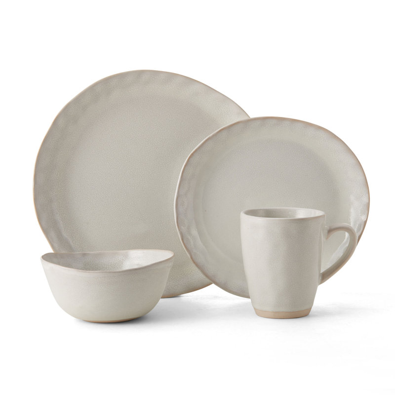 Cora 16-Piece Stoneware Dinnerware Set, Service for 4