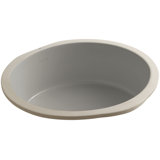 Verticyl Ceramic Vitreous China Circular Undermount Bathroom Sink with Overflow