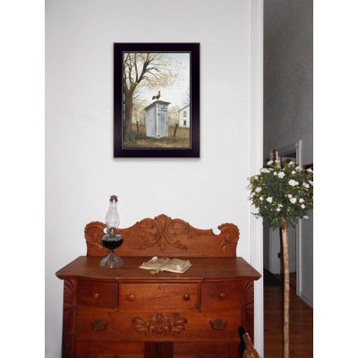 Morning Commute (Outhouse) Framed Wall Art for Living Room, Wall Decor Framed Print by Billy Jacobs
