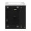 Armoire de salle de bain avec lavabo, 1 porte et tablette latérale-717420950