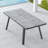 Calliana Rectangular Metal Extendable Outdoor Dining Table , 74.8'' in. W 36'' in. D