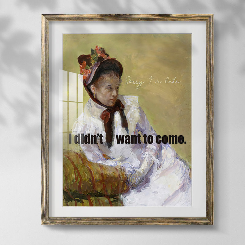 «Memory Screen I», reproduction encadrée, Blanc, Papier avec cadre noyer