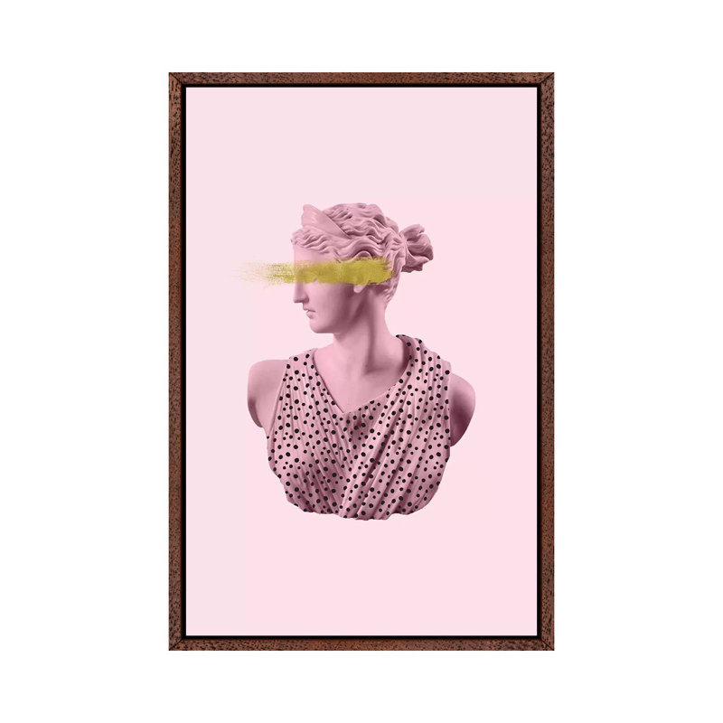 Goddess In Spots - Print on Canvas, Classic Brown Wood Framed, 66.04cm H x 45.72cm W x 3.81cm D