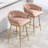 Celie 26" Velvet Upholstered Bar Stools-1461799063