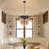 35.4" 11-light Dimmable Sputnik Bubble Glass Chandelier for Dining Room