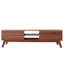 59" Mid Century Modern TV Console for TVs up to 65 Inches with Sliding Doors
