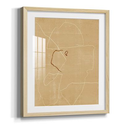 Sediments I, peinture encadrée sur papier