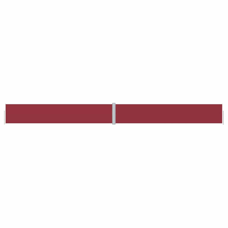Dakota Fields 10cm W x 0.285cm D Fabric Cover Motorised Retractable Side Awning, Red
