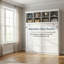 Grand lit escamotable mural avec armoires supérieures-186399484
