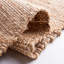 Tapis rayé beige / brun en jute / laine / coton Magarita-286723523