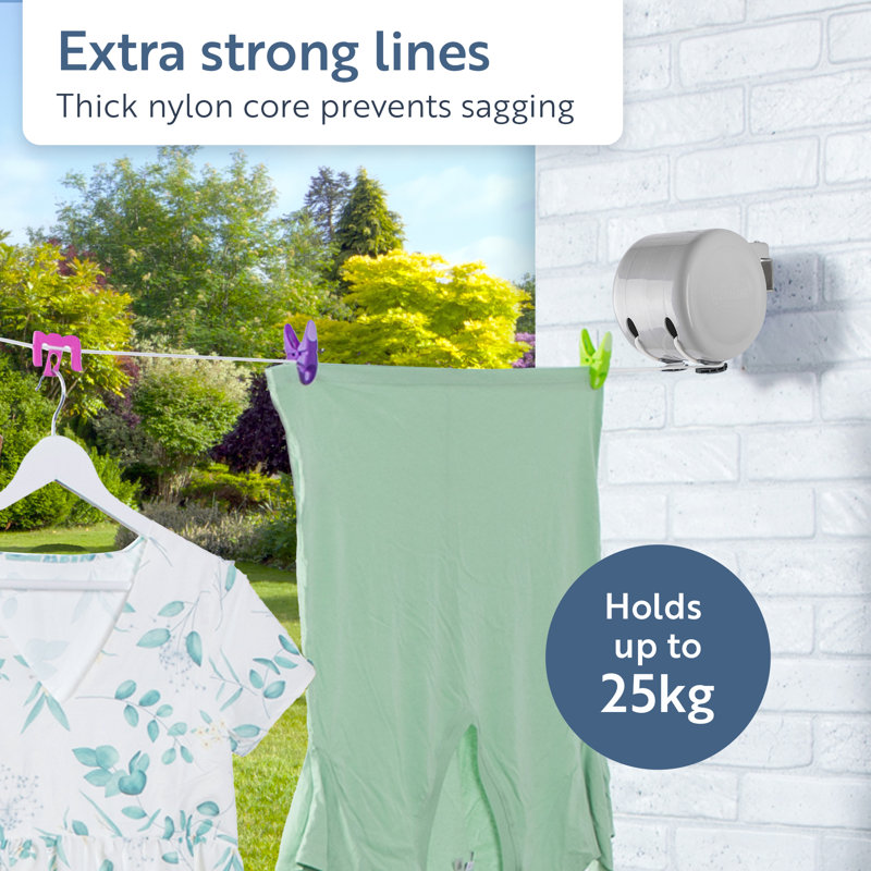 Minky Suregrip Reel 300cm Retractable Clothes Line