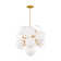 Aria 9 - Light Steel Dimmable Sputnik Modern Linear Chandelier